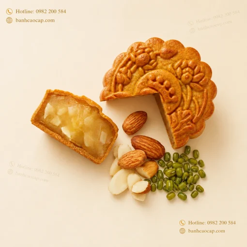Đậu xanh hạnh nhân - Bánh Trung Thu Kinh Đô