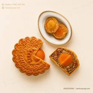 Bánh Trung Thu Bào Ngư 2 Trứng Đặc Biệt 210g Kinh Đô